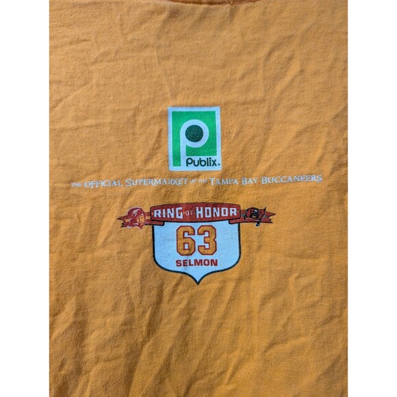 Tampa Bay Buccaneers Publix Ring Of Honor Selmon Creamsicle T-Shirt Men XL - Picture 4 of 13